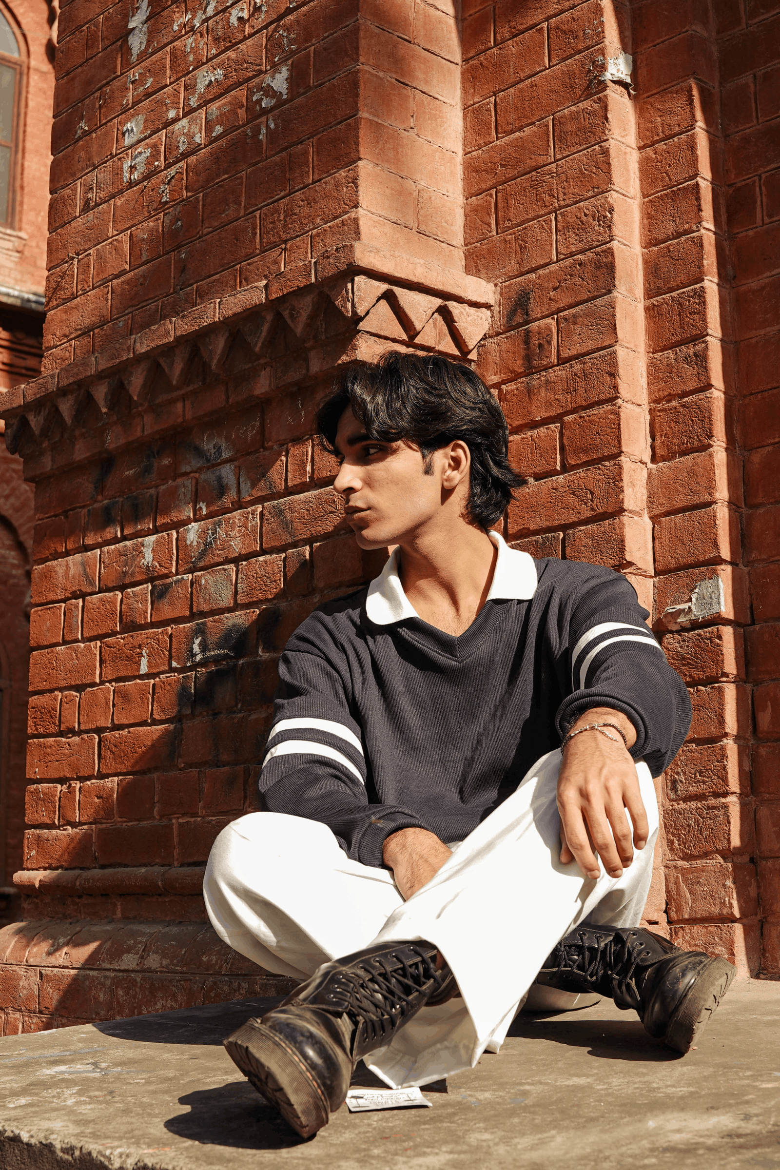 The Warden Pullover (Navy Sweater) - Image 2